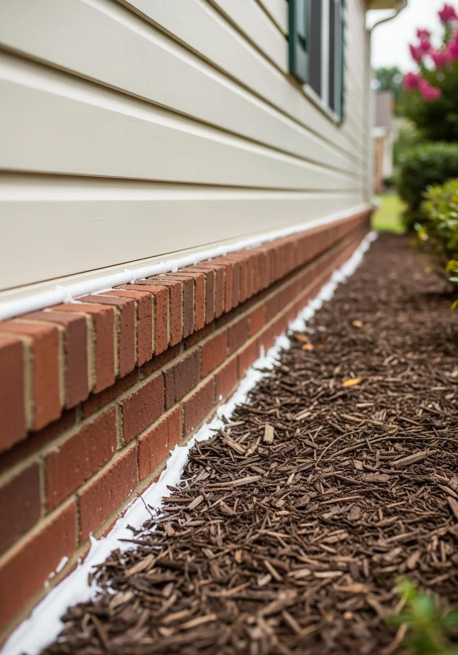 Close-up of quality craftsmanship on a Clinton home exterior, showing attention to local building standards.